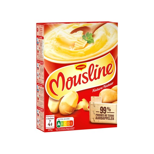 MOUSLINE PUREE NATUREL 4X130G