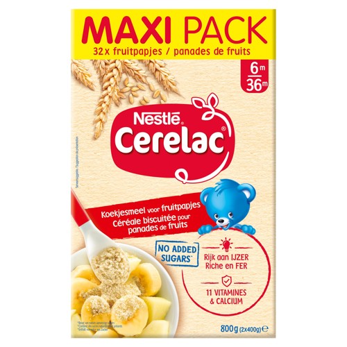 Nestlé Céréale Biscuitée pour Panades de Fruits dès 6 mois 800g