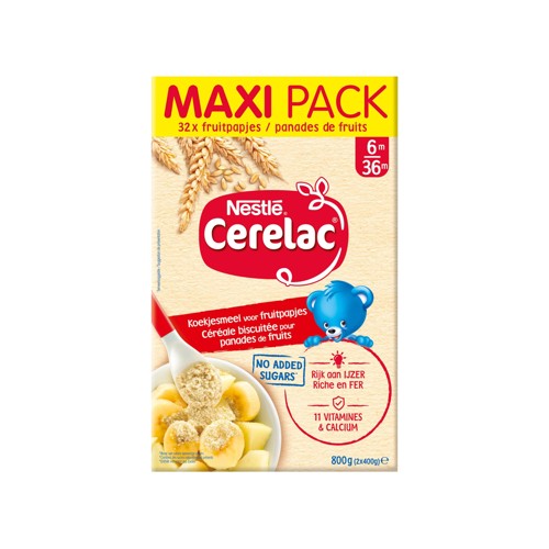 Nestlé Céréale Biscuitée pour Panades de Fruits dès 6 mois 800g