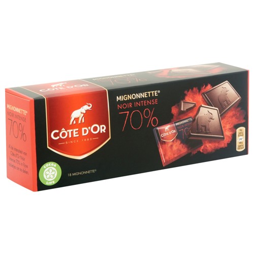 Côte d''Or Mignonnettes Pralines Chocolat Noir Intense 70% 180g