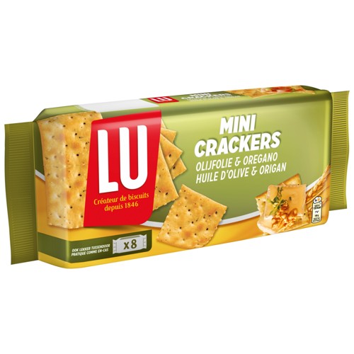 LU Mini Crackers Olive Oil & Oregano Toast 8 Packs 250 g