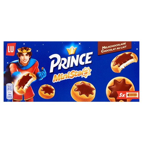 LU Prince MiniStars Koekjes Melkchocolade 187 g