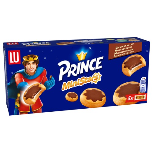 LU Prince MiniStars Biscuits Chocolat Au Lait 187g