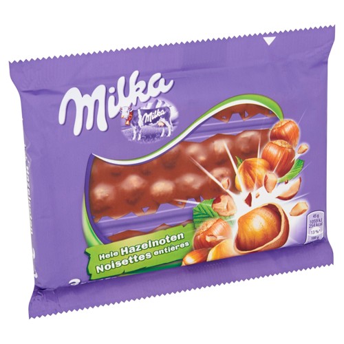 Milka Barres De Chocolat Au Lait Noisettes Entières 3 x 45g