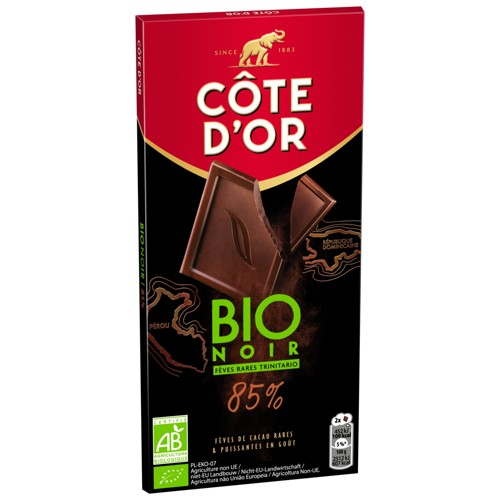 Côte d''Or BIO Tablette Chocolat Noir 85% 90g