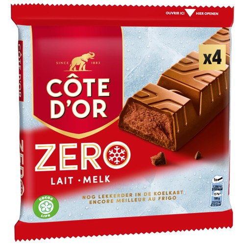 Côte d''Or ZERO Barres Chocolat Au Lait  200g