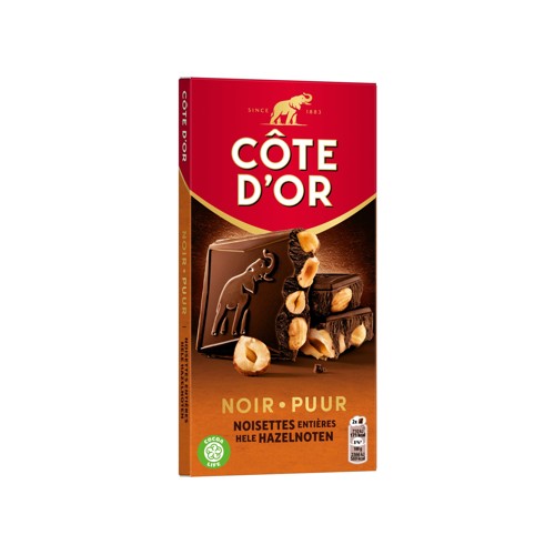 Côte d''Or Tablette Chocolat Noir Noisettes Entières 180g