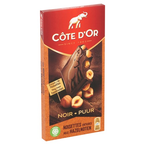 Côte d'Or Bloc Pure Chocolade Tablet Hele Hazelnoten 180 g