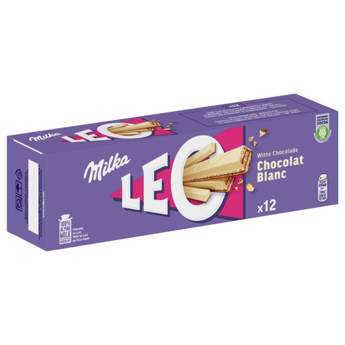 Milka LEO Gaufrettes Chocolat Blanc 400g