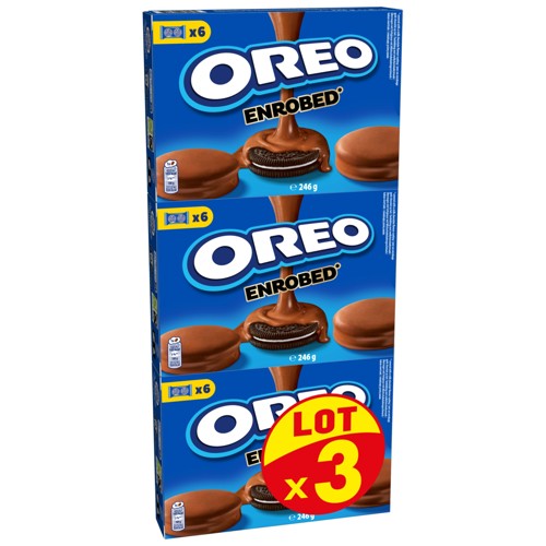 Oreo Enrobé Biscuits Goût Chocolat Au Lait 246g
