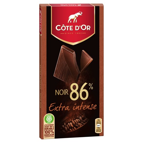 Côte d''Or Intense Tablette Chocolat Noir 86% 100g