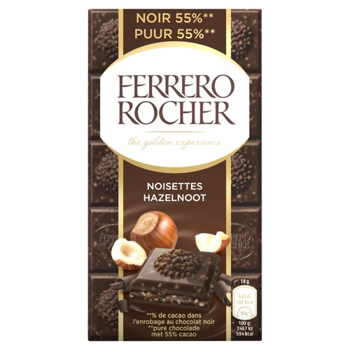 Ferrero Rocher Tablet Hazelnoot Donker 90g