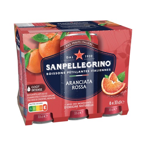 Sanpellegrino Limonade Aranciata Rossa 6 X 33cl