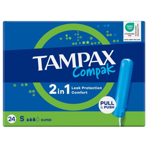 Tampax Compak Super Tampons Avec Applicateur X24