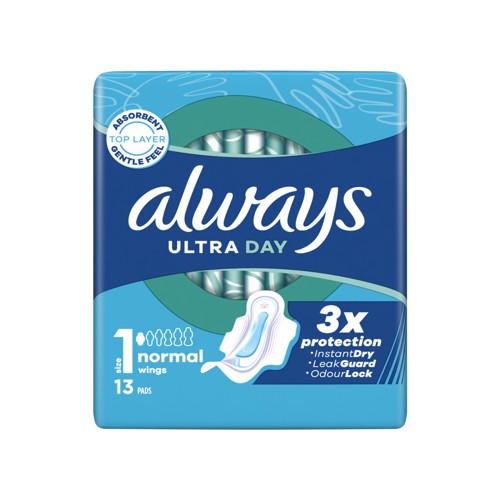 Always Ultra Jour Serviettes Menstruelles Normal (taille 1)