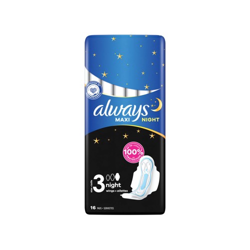 Always Maxi Night (T3) Serviettes Ailettes X16