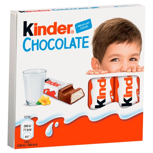KINDER CHOCOLADE 4 STUKS 50G
