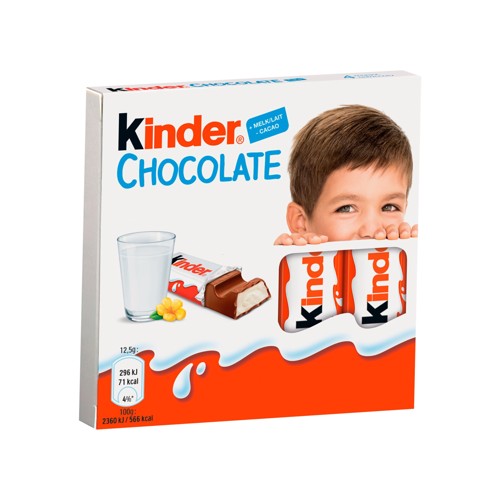 KINDER CHOCOLADE 4 STUKS 50G