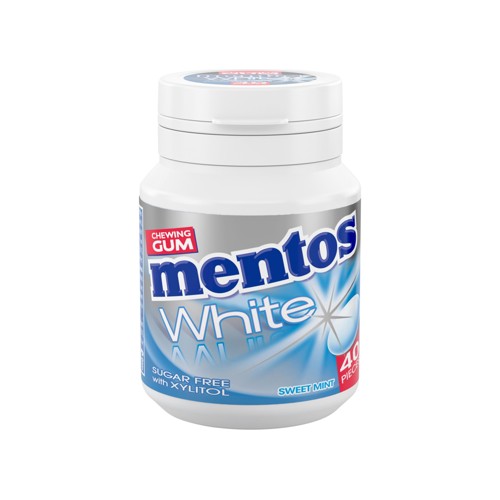 Mentos Gum Bottle White Sweet Mint