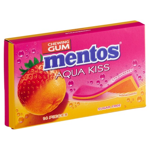 Mentos Aqua K. Strawberry-Mand. 26g
