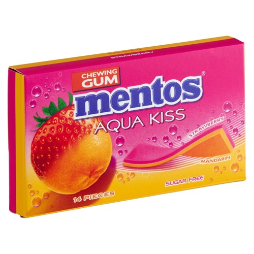 Mentos Aqua K. Strawberry-Mand. 26g