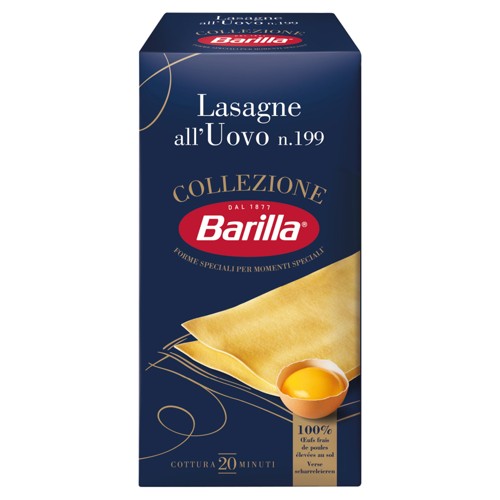 Barilla Pâtes Lasagne all''Uovo Collezione 500g
