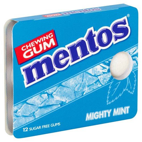 Mentos Chewing Gum Mighty Mint Sugar Free 12 Stuks 17.5 g