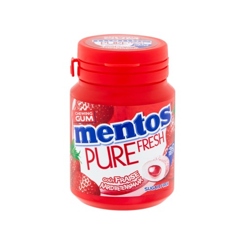 Mentos Gum Bottle Fresh Strawberry 30st