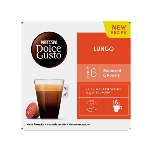 NESCAFÉ Dolce Gusto, Café Lungo, 16 capsules, 89.6 gr