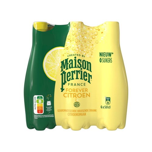 Maison Perrier Boisson Pétillante Aromatisée Saveur Citron 6 x 50 cl