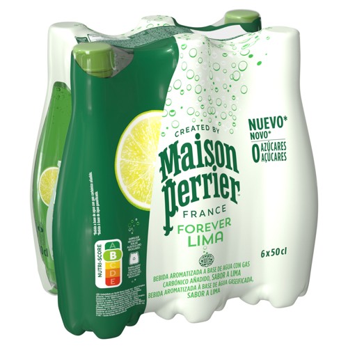 Maison Perrier Forever eau aromatisée pétillante  citron vert 6 x 50cl