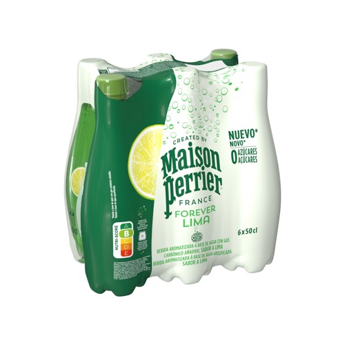 Maison Perrier Forever eau aromatisée pétillante  citron vert 6 x 50cl