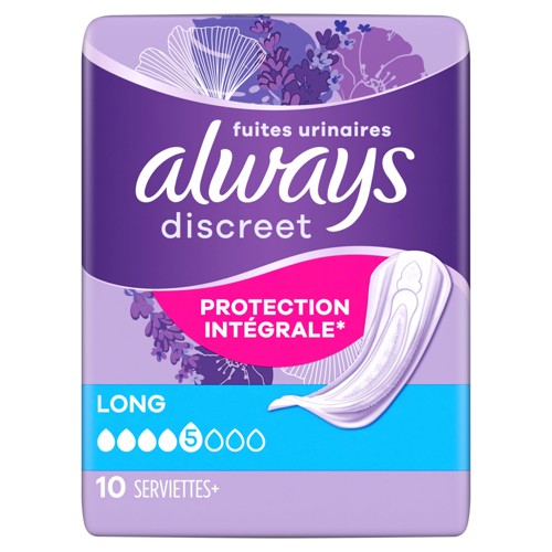 Alw Discree Inc Pad Long 10Ct*