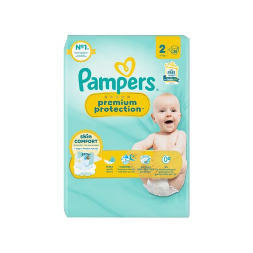 Pampers Premium Protection Taille 2, 35 Langes