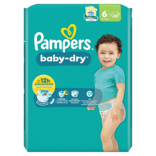 Pampers Baby-Dry Taille 6, 22 Langes