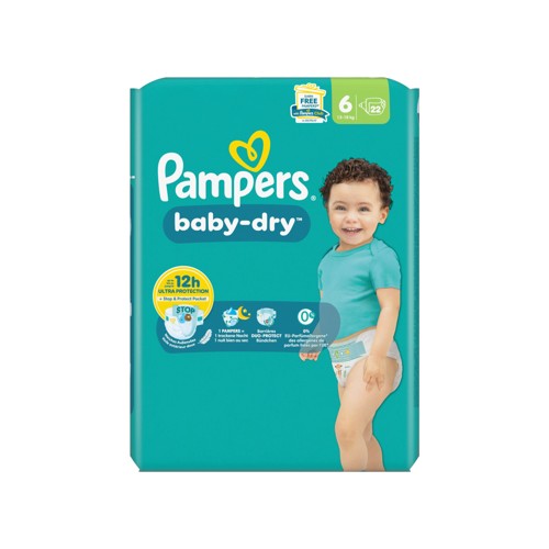 Pampers Baby-Dry Taille 6, 22 Langes