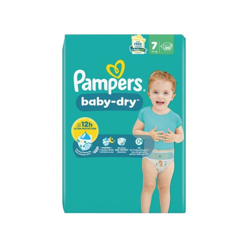 Pampers Baby-Dry Taille 7, 20 Langes