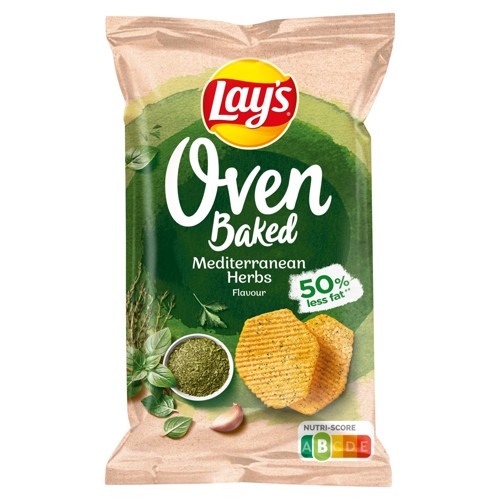  Lay's Oven Mediterraanse Kruiden Chips 150 gr