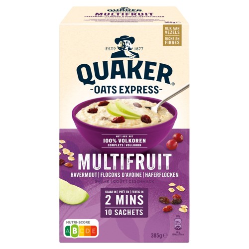 Quaker Oats Express Flocons d''avoine Multifruit 385 gr