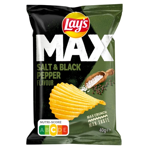 Lay'S Max Salt & Black Pepper 40Gr