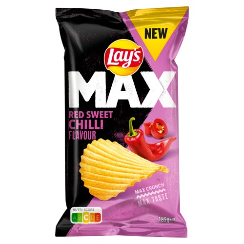 Lay's Max Red Sweet Chilli Chips 185 gr