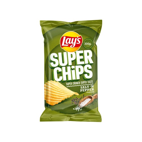 Lay's Super Chips Salt pepper 170gr