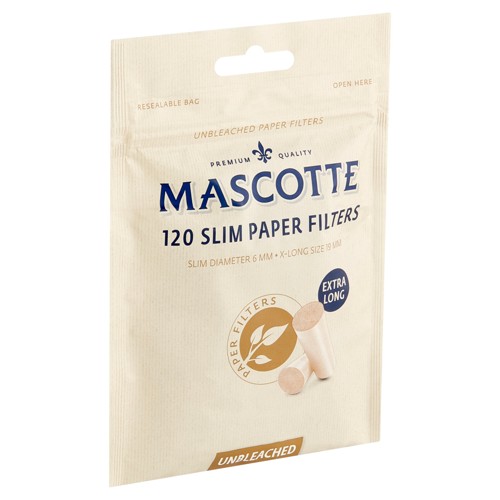 Mascotte Unbleached Slim Filter
