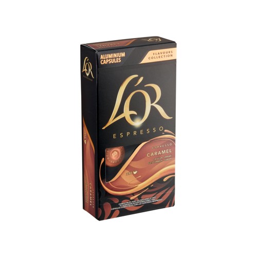 L''OR Café Capsules Saveur Caramel 10 Pièces