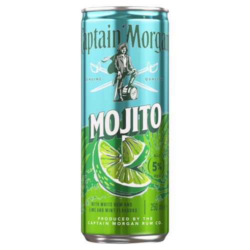 Captain Morgan Mojito Witte Rum 250 Ml