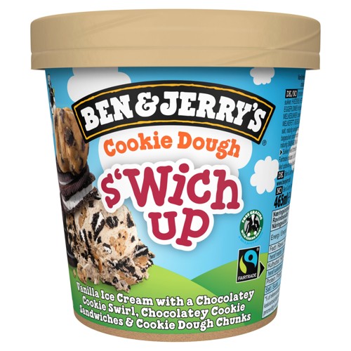 Ben & Jerry's Ijs Cookie Dough S'Wich Up 465 ml