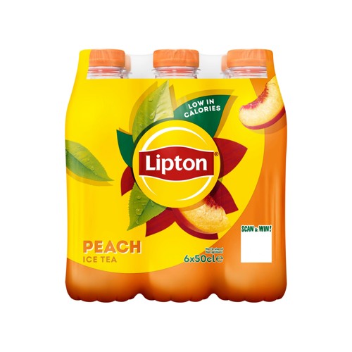 Lipton Ice Tea Ice Tea Thé noir glacé non pétillant Pêche 6x50 cl