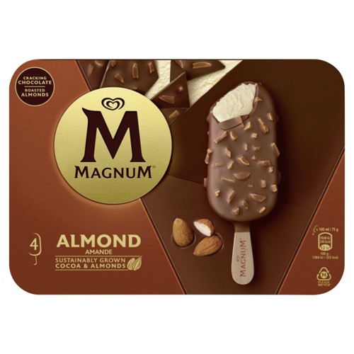 Magnum Amande Glace Vanille 4 x 75 g