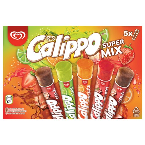 Calippo Ola Glace à l''eau Calippo Supermix 5x105 ml