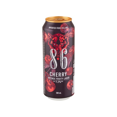86 Cherry Intense Fruity Lager 500ml